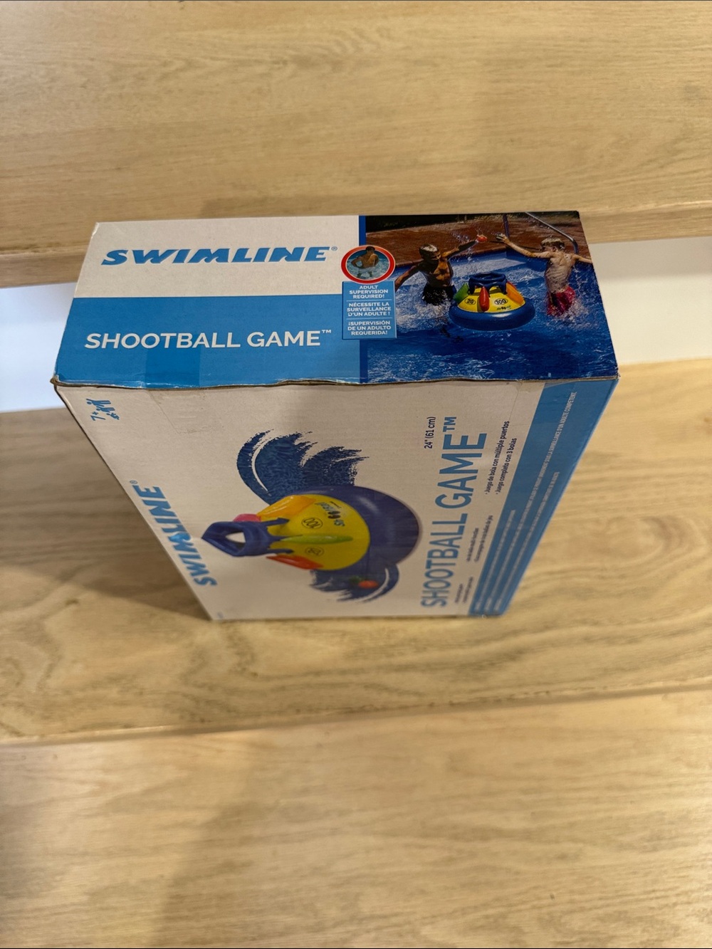 Shootball Game Inflatable Pool Target - Blue/Yellow - Picture 4 of 4